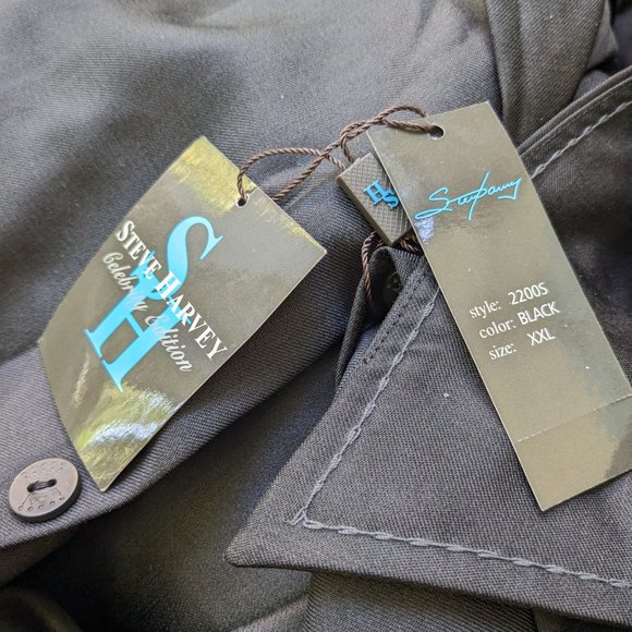 New Steve Harvey XXL 2XL Celebrity Edition Black Shirt Jacket - Picture 3 of 5